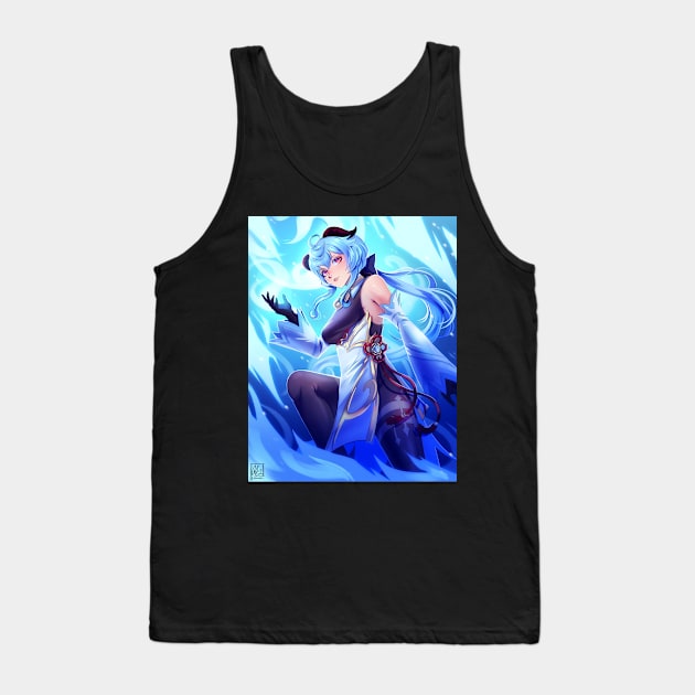 Ganyu - Genshin Impact Tank Top by alinalal